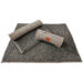 Jenny Wren wool dog roll mat rolled up for travel and storage